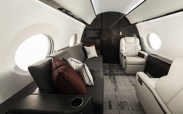 Gulfstream inaugurou em 2021 centro para finalizar o interior de seus jatos executivos - Divulgação