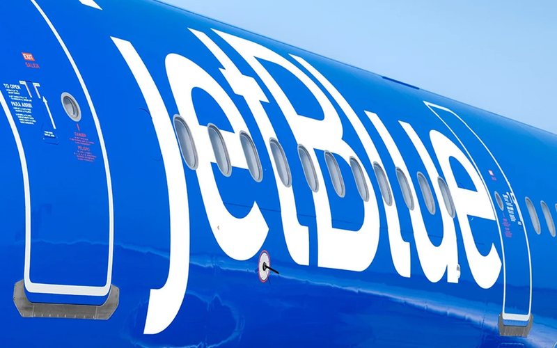 Airbus A321 com a nova pintura da jetBlue - Divulgação