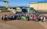 Dois esquadrões  da FAB operam o KC-390,  um em Goiás e outro no Rio de Janero - Embraer