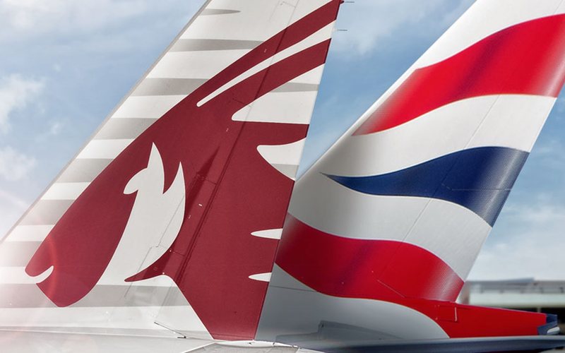 Passageiros poderão fazer conexões em Doha ou Londres para voos de qualquer uma das companhias aéreas - Divulgação
