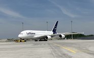 A380 no pátio do aeroporto de Munique, segunda principal base da Lufthansa - Reprodução/Lufthansa