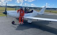 Piloto partiu de Sofia, na Bulgária, em março e retornou 154 dias depois - Aberdeen Airport/Divulgação