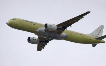 MS-21 em voo