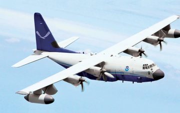 Novas aeronaves C-130J servirão para substituir os P-3, que foram utilizados no monitoramento de furacões ao longo dos últimos 50 anos - Divulgação