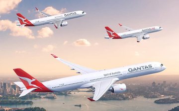 Além do A350-1000XWB, a Qantas vai renovar a frota para voos na Austrália e para o Sudeste Asiático - Divulgação