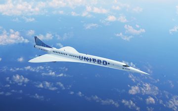 Imagem United Airlines encomenda novo avião supersônico