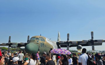 Conhecido como Portões Abertos, evento no Campo de Marte faz parte das comemorações do Dia do Aviador - Felipe Braga