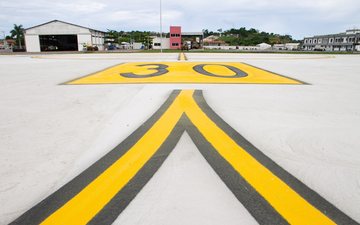 Infraestrutura em expansão inclui novo pátio para helicópteros, quatro hangares, melhorias nas taxiways e revitalização da pista principal com grafeno - Codemar/Leonardo Fonseca