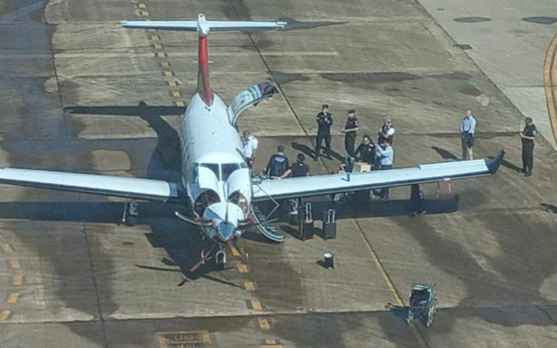 Aeronave seguia para o litoral de Santa Catarina com três pessoas a bordo - Reprodução/Redes Sociais