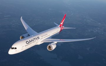 Boeing 787-9 voa sem escalas para a capital chilena - Divulgação/Qantas