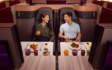 Serviços premium oferecem assentos-cama e refeições diferenciadas - Qatar