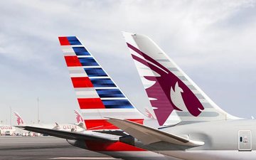 American Airlines também fará voos para Doha, principal base da Qatar Airways - Divulgação