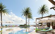 O Fuwairit Kite Beach Resort fica na costa norte do Catar - Divulgação