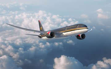 Seis Boeing 787-9 foram adquiridos pelaaérea com sede em Amã - Divulgação