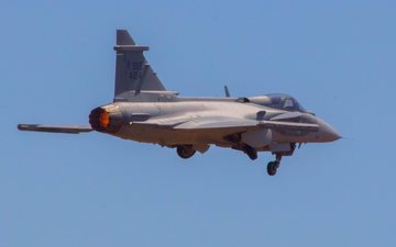 Caças Gripen E da FAB estão operando a partir da base aérea de Anápolis, Goiás - AERO Magazine / André Magalhães