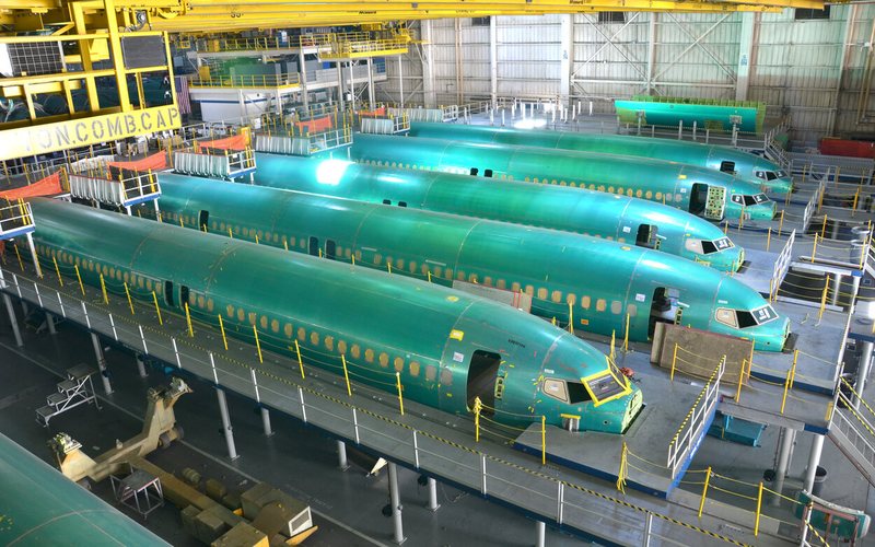 Fuselagens do 737 MAX são produzidas em Wichita, Kansas, Estados Unidos - Divulgação