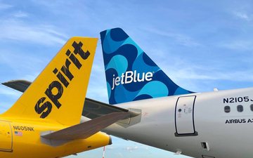 A JetBlue vai pagar o equivalente a R$ 340 milhões à Spirit pela rescisão - Divulgação.