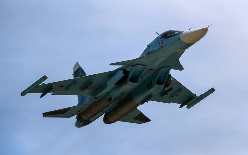 Caça de ataque ao solo Su-34 é um dos mais modernos do arsenal russo - Divulgação