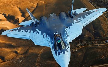 Su-57 Felon é a resposta russa frente ao norte-americano F-22 Raptor - Divulgação