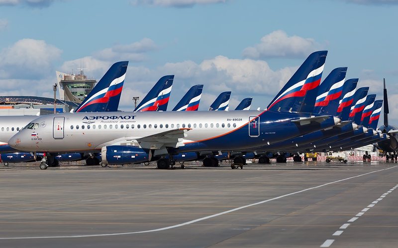 Aviação comercial russa está em processo de deterioração desde o início dos conflitos na Ucrânia - Divulgação