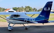 Aeronave leve esportiva é utilizada pela escola nos cursos de piloto privado, piloto comercial, aerodesportivo e instrutor de voo - Divulgação