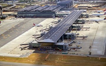 Terminal 3 do aeroporto de Guarulhos concentra o maior volume de passageiros internacionais - Divulgação