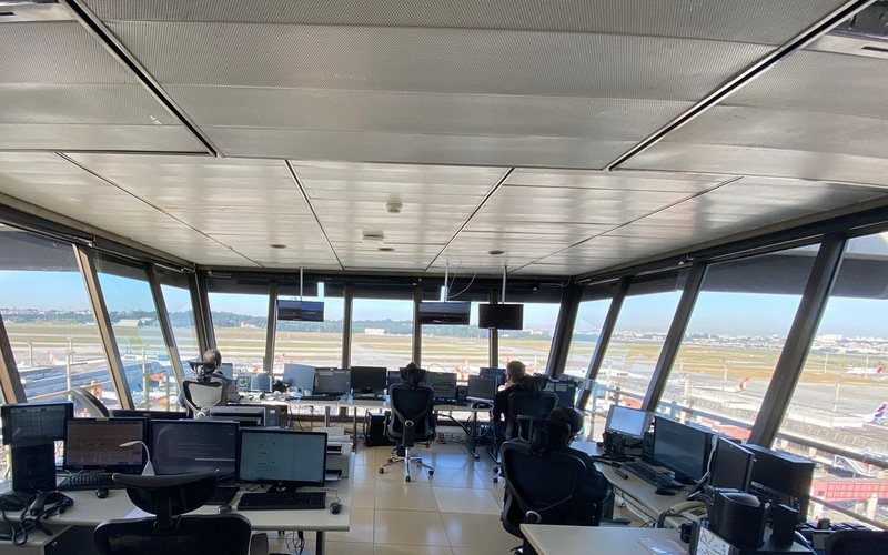 Torre de Controle do aeroporto de Guarulhos passa por extensa modernização - Divulgação