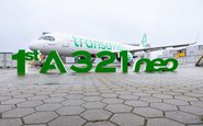 A aeronave foi entregue há menos de um mês e foi a primeira de 100 encomendas para a família A320neo - Airbus/Divulgação