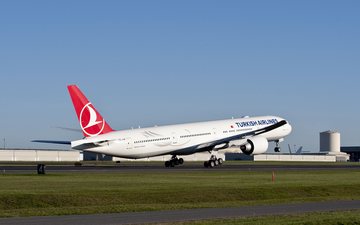 Boeing 777-300ER é uma das principais aeronaves de longa distância da Turkish Airlines - Divulgação