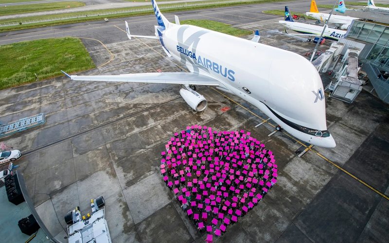Cada aeronave pode transportar até 51 toneladas de carga por até cerca de 4.000 km - Airbus