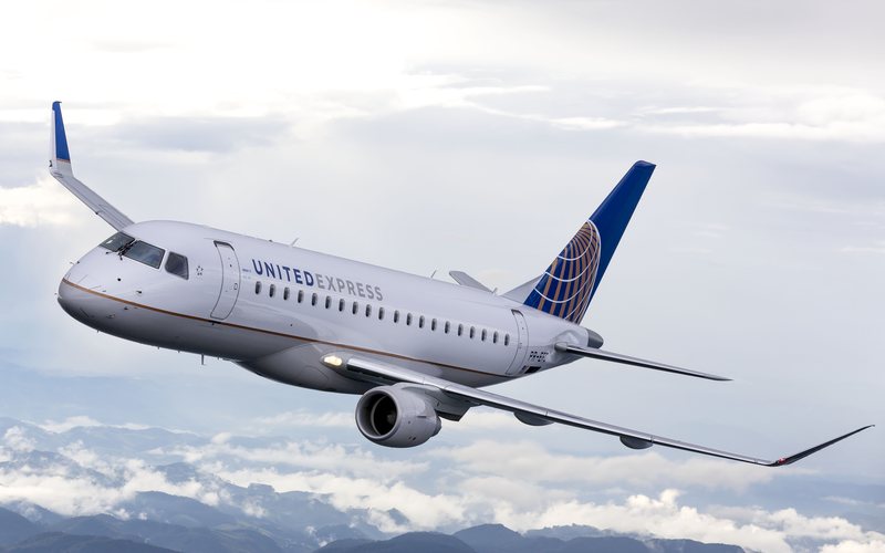 Mudança foi motivada pela nova parceria da United com a Mesa Airlines, que opera os modelos CRJ900 - Divulgação