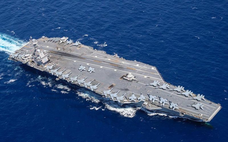 USS Gerald R. Ford será líder de coalização com 9 países - Us Navy / Riley McDowell