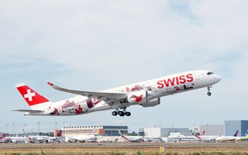 Primeiro Airbus A350 da Swiss decola para testes na França e marca início da renovação da frota com foco em eficiência e sustentabilidade - Swiss International Air Lines