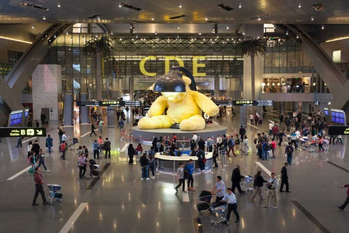 Saguão do aeroporto de Doha