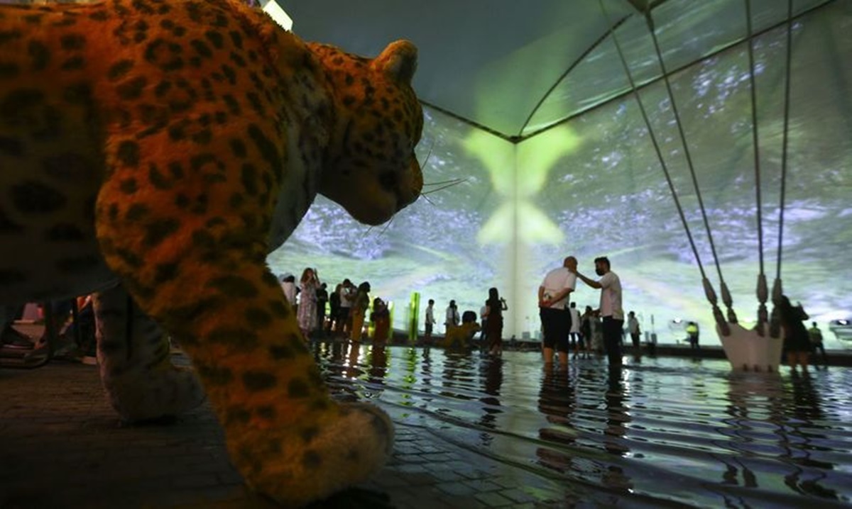 Interior do Pavilhão Brasil na Expo 2020 Dubai