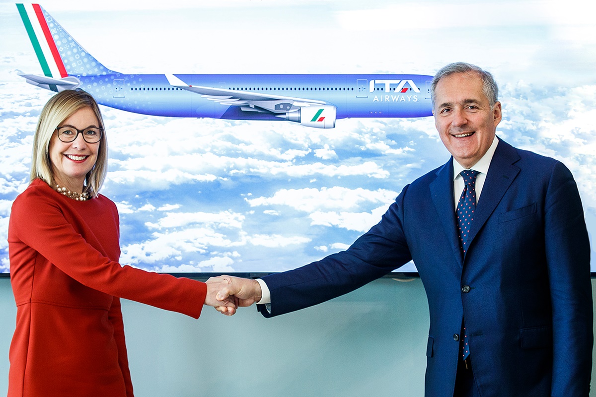 Anúncio da ITA Airways na SkyTeam