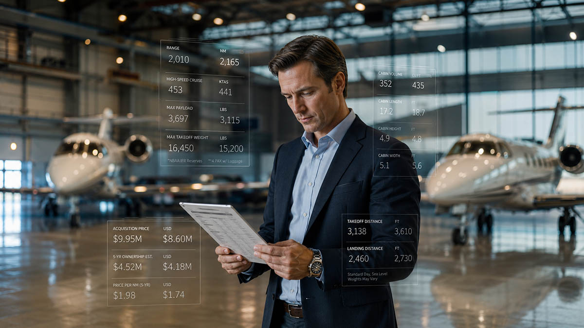 Os números que podem fazer você comprar o avião errado