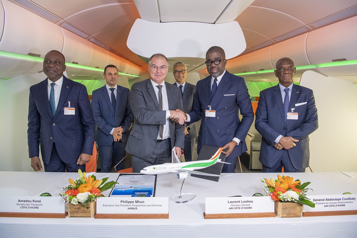 acordo Airbus e Air Cotê d'Ivoire