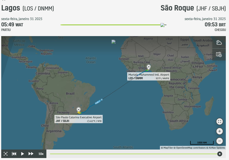 Neymar oo ao brasil Gulfstream G700