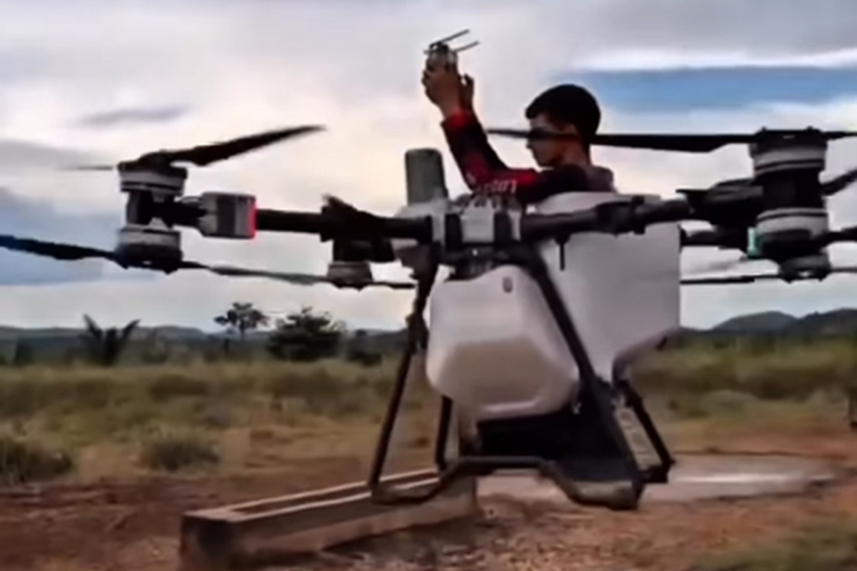 Drone agrícola faz transporte irregular no Pará