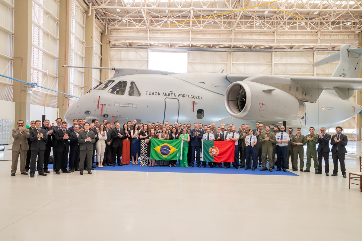 Primeiro KC-390 da Força Aérea Portuguesa estreado em voo