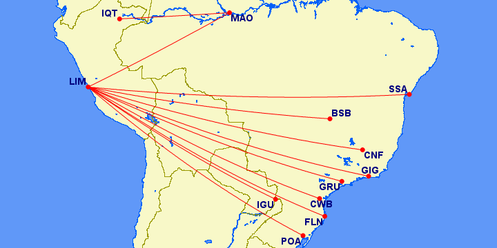 Mapa JetSmart