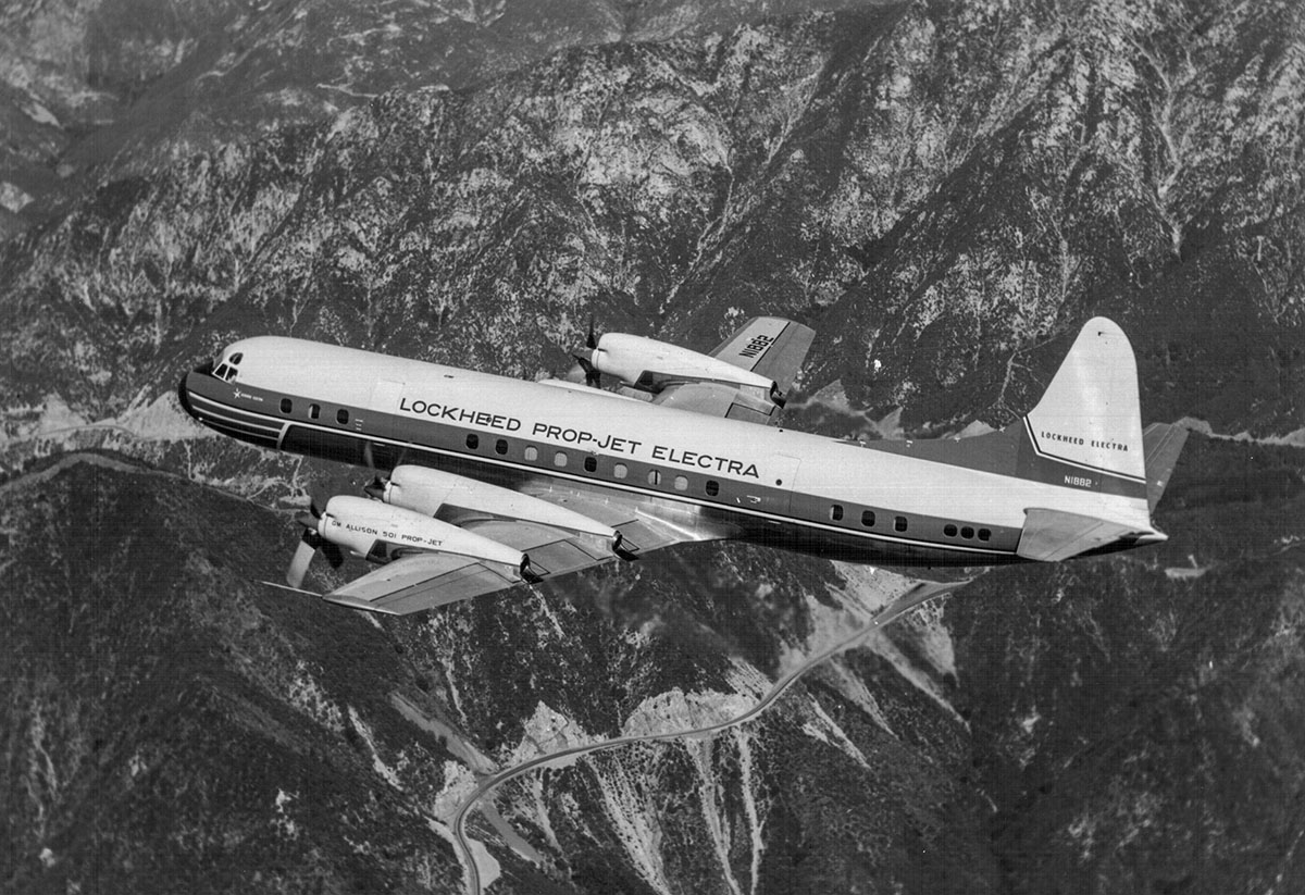 Protótipo do Electra em voo