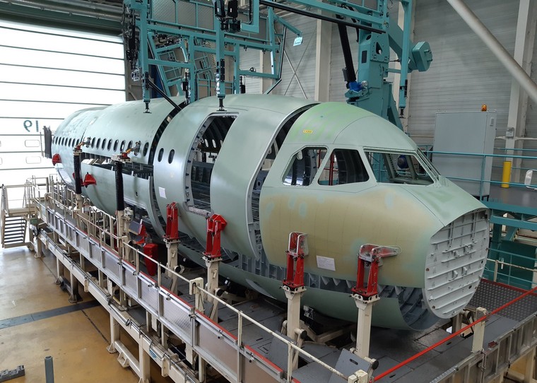 Airbus A321XLR em montagem