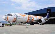 Empresa aérea japonesa mostra terceiro avião com pintura do Star Wars