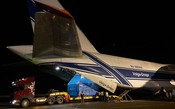 Antonov An-124 transportou modelo do próximo veículo lunar russo