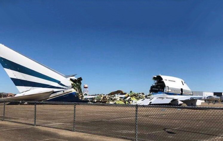 Raro Boeing 747SP com interior VIP foi sucateado nos Estados Unidos
