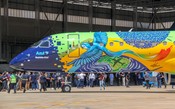 Azul homenageia o Brasil com avião mais colorido do país