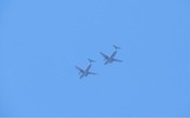 KC-390 pode estar realizando testes de reabastecimento em voo